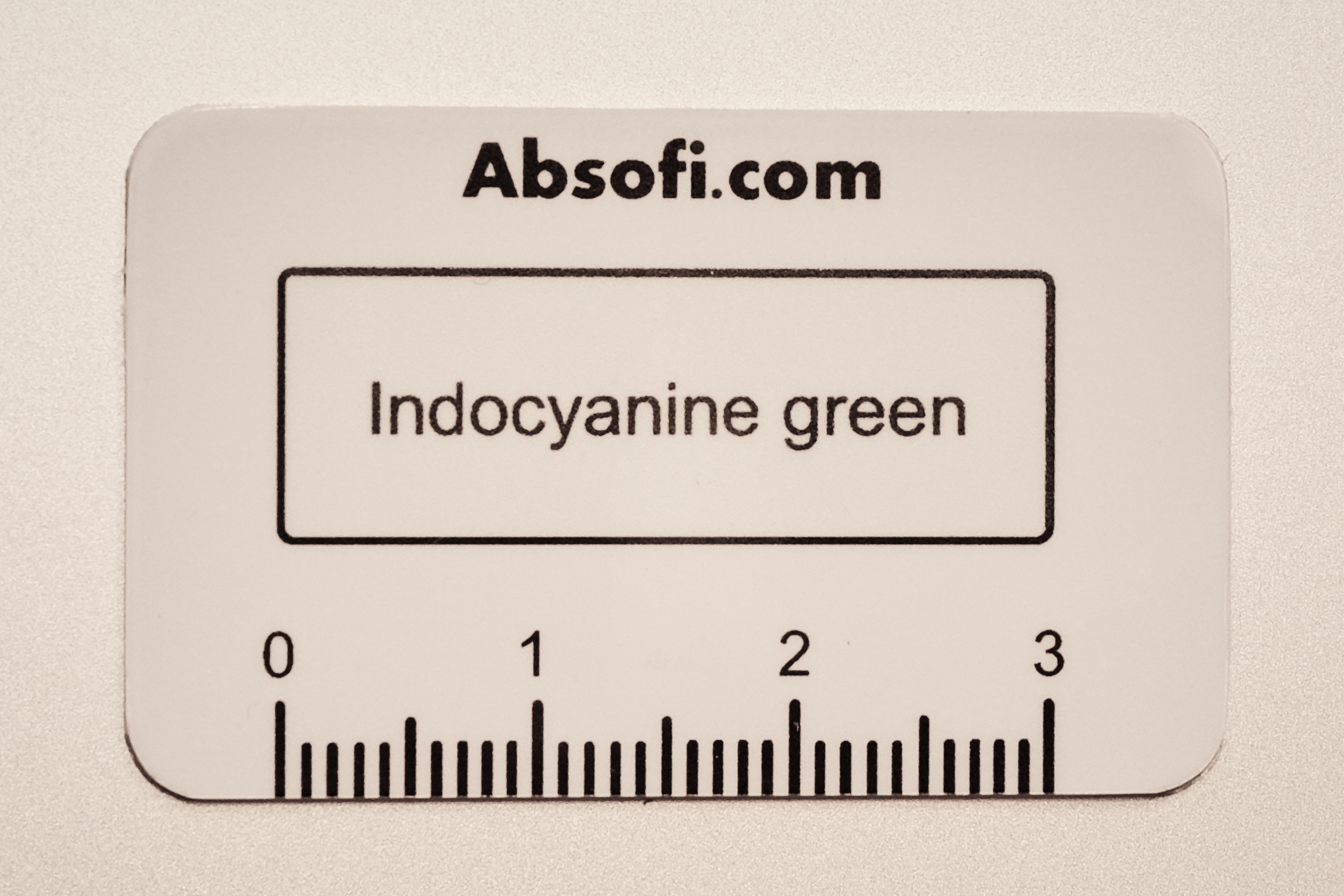 Standard ICG reference cards (10 pack) NIR fluorescence reference and demo cards for ICG, MB