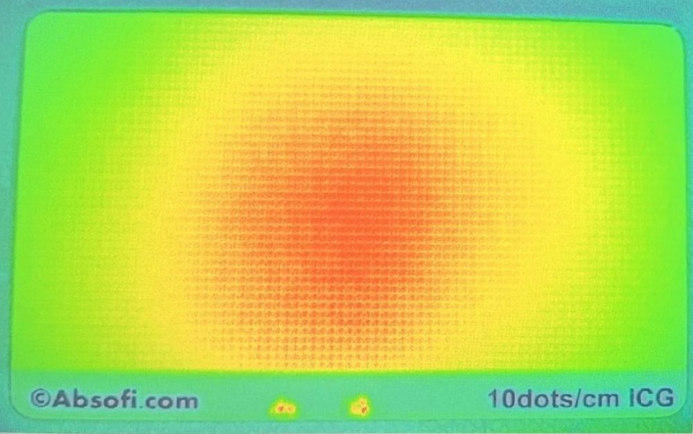 Fluorescence ICG Dot array target