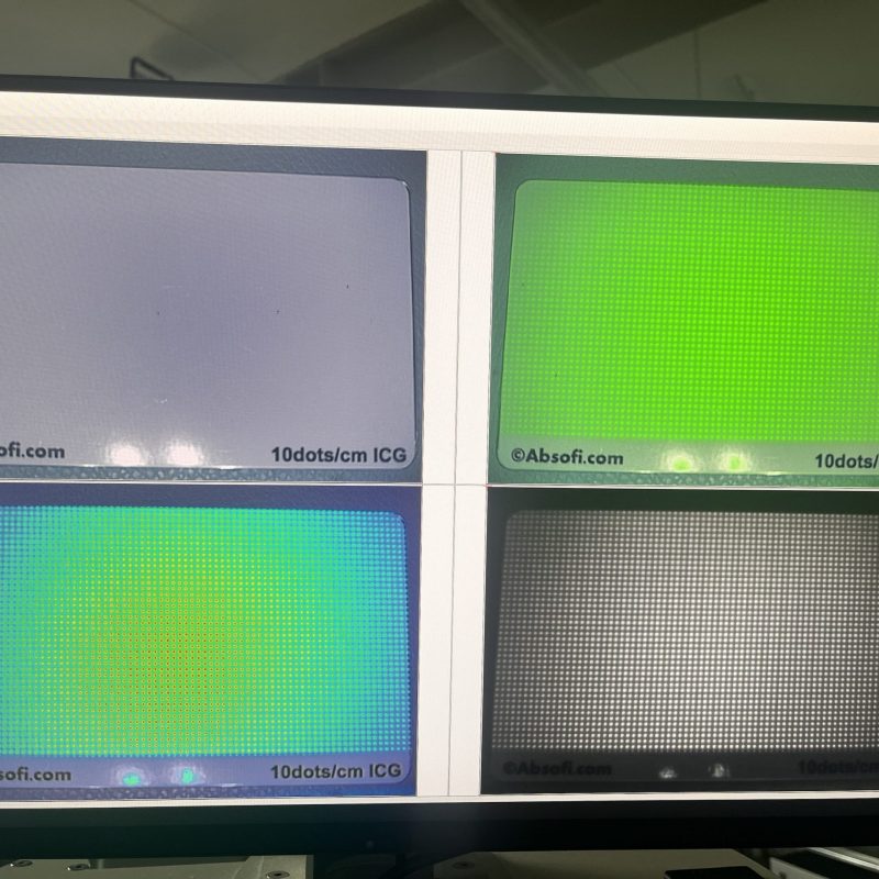 Fluorescence ICG Dot array target